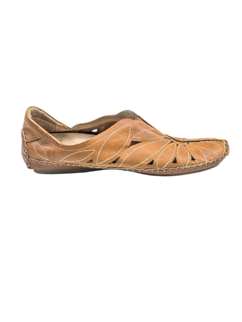 Pikolinos Jerez Floral Cut-Out Leather Moccasins $175 Size 41 US 10/10.5  S4075 - Picture 5 of 11